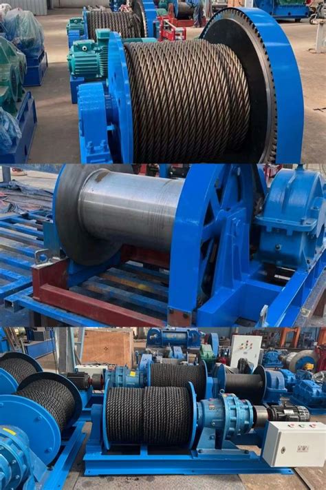 Hydraulic Winch Electric Hoist Winch Diesel Power Double Drum Winch