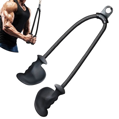 Buy Ergonomic Tricep Rope Pull Down Attachment, Upgraded Long Triceps ...