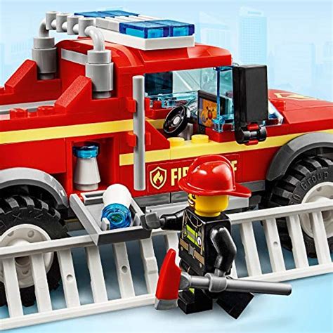 Lego City Town Fire Chief Response Truck Set With Fire Engine And