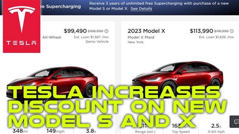 Tesla Increases Discount On New Model S And Model X In Inventory To