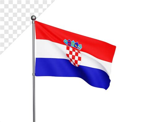 Premium Psd D Croatia Flag Illustration