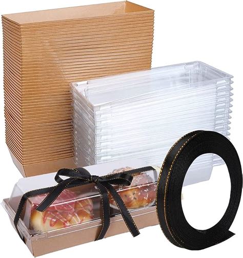 Paquete de 50 cajas de charcutería con tapas transparentes caja de