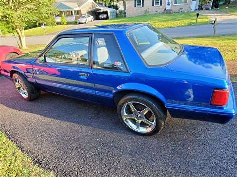 1989 Ford Mustang Sedan Blue RWD Manual LX For Sale