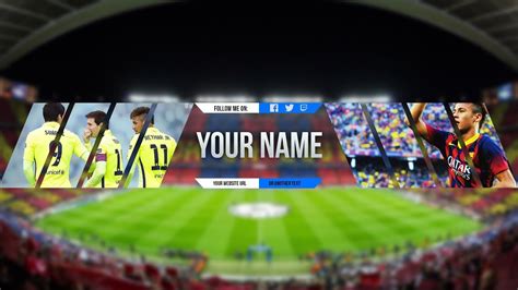 FREE Sport Banner Template For Youtube Channel #4 Photoshop I DOWNLOAD ...