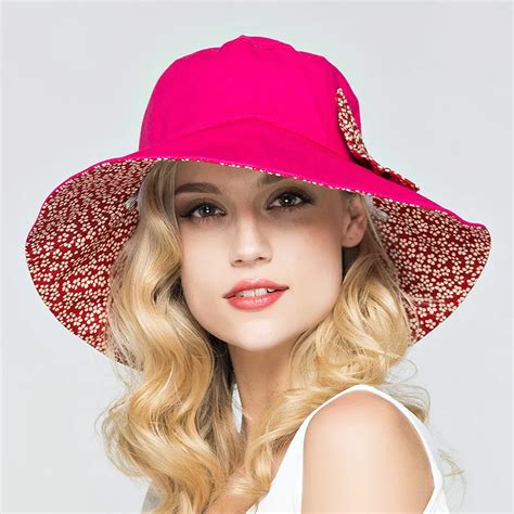 Summer Large Brim Beach Sun Hats For Women Uv Protection Hat Women With Big Heads Foldable Style