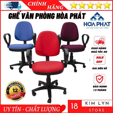 Ghế Văn Phòng Hòa Phát Ghế Xoay Văn Phòng đệm Nỉ Mút Bọc Vải êm ái