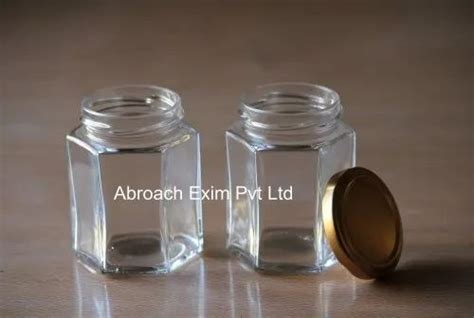 Tin Plate Ml Hexagonal Glass Jar At Rs Piece In Ahmedabad Id