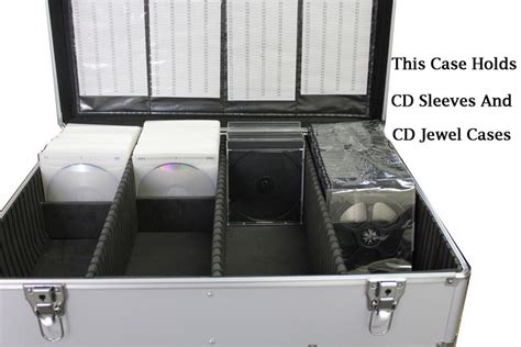 1000 Cd Dvd Silver Aluminum Media Storage Case Mess Free Holder Box