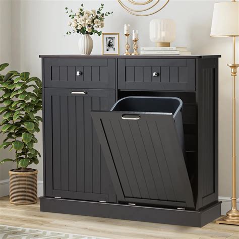 Double Tilt Out Trash Cabinet Gallon Dual Kitchen Australia Ubuy