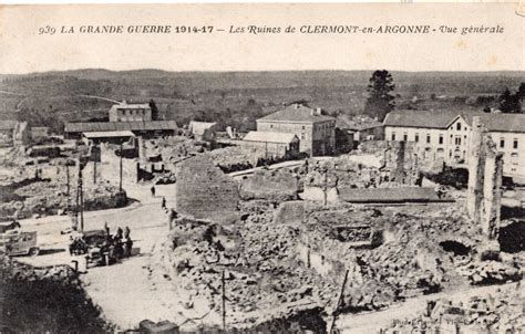 Clermont En Argonne Les Ruines Vue G N Rale Carte Postale