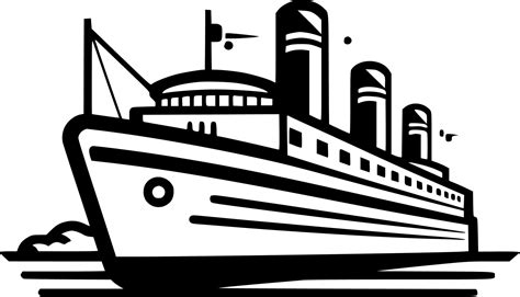 Cruise, Black and White Vector illustration 24571258 Vector Art at Vecteezy