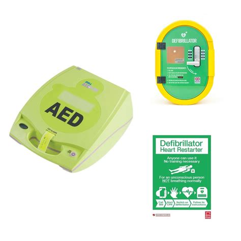 Zoll Aed Plus Semi Automatic Defibrillator And Locked External Cabinet Package British Heart