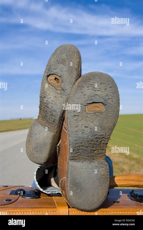 shoe soles with holes Stock Photo - Alamy