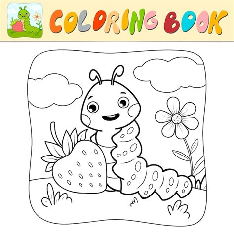 Premium Vector Coloring Book Or Coloring Page For Kids Caterpillar