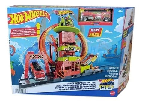 Super estación de bomberos Hot Wheels City Mattel Hkx Cuotas sin interés