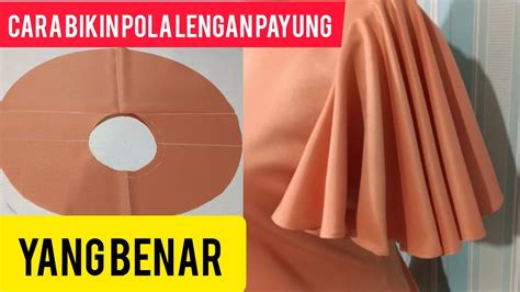 Cara Membuat Pola Lengan Payung Baju Atasan Wanita