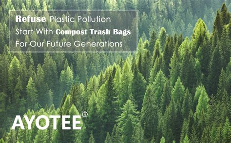 Amazon AYOTEE 100 Compostable Trash Bags 100 Count Small Compost