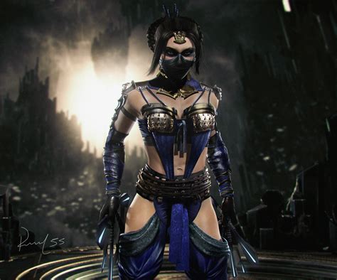 Artstation Mkx Assassin Kitana Skin Concept For Mk11 Renan Souza