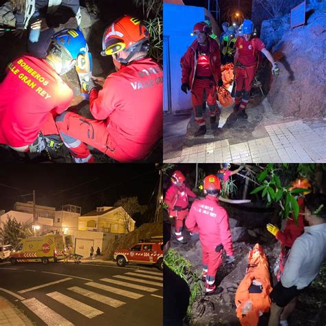 Rescatan a una senderista herida tras sufrir una caída en Valle Gran