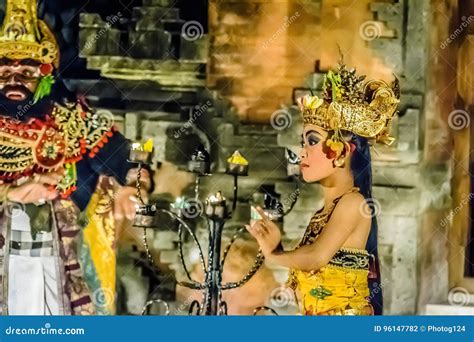 Traditional Balinese Dance in Traditional Costumes Editorial Photography - Image of costume ...