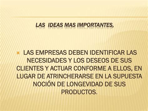 La MiopÍa Del Marketing Theodore Levitt Ppt Descargar