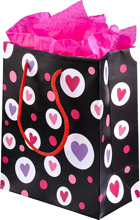 Paper T Bags With Filing Paper For Valentines Day 12 Pieces Joyin