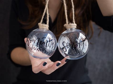 Personaliza Con Letras Bonitas Las Bolas De Tu Rbol De Navidad Three