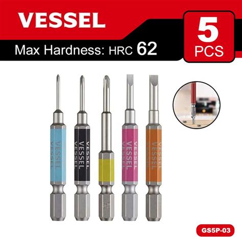 VESSEL магнитные биты, набор бит для отвертки и для точных работ, 5 ...