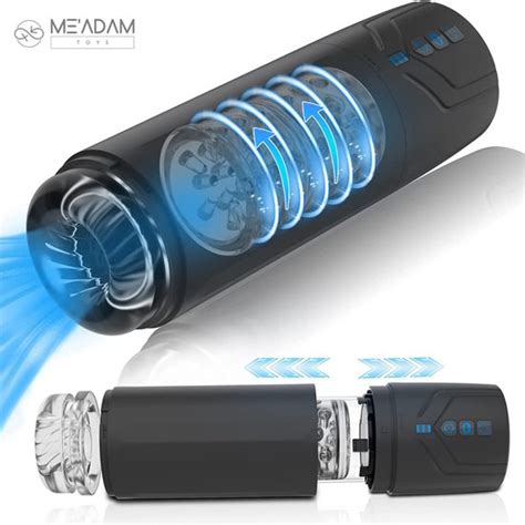 ME ADAM Masturbateur Pocket pussy 2 en 1 Masturbateur électrique 7 fonctions bol