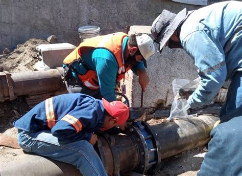 Agua de Hermosillo Boletín 358 Quedó concluida reparación en línea