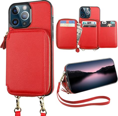 Bocasal Rfid Blocking Wallet Case For Iphone 13 Pro Max