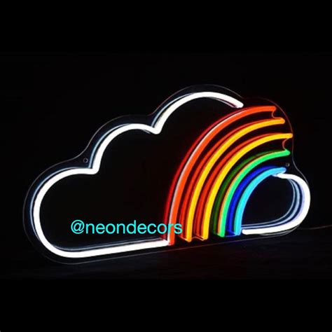 Cloud rainbow neon sign – NEONDECORS