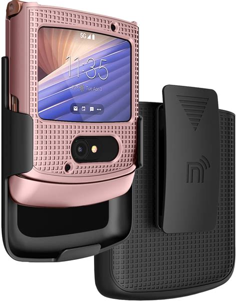 Case With Clip For Motorola RAZR 5G Flip Phone Nakedcellphone Rose