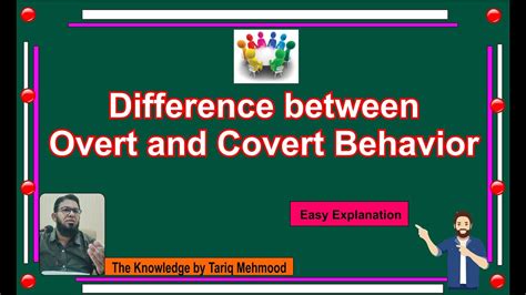 Difference Between Overt And Covert Behaviors Social Psychology