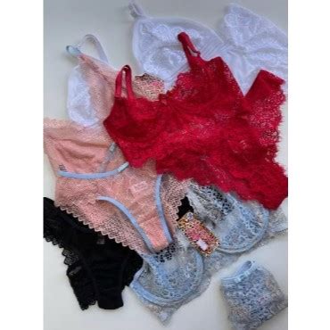 Kit conjuntos de calcinha e sutiã variados lingerie moda feminina Shopee Brasil