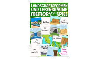 German Flash Cards Landforms By Teach Simple