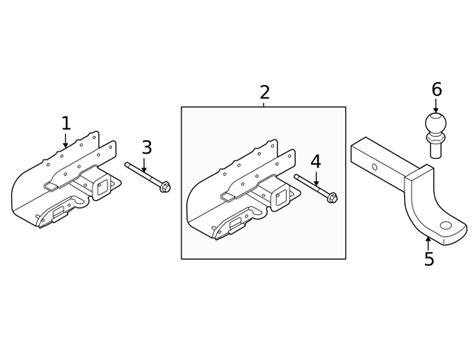 2021 2023 Ford Oem Trailer Hitch Assembly Mb3z 19d520 A Oem Ford Parts