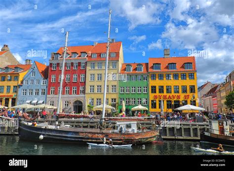 nyhavn waterfront  copenhagen denmark stock photo alamy