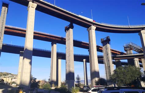 Messina Viadotto Ritiro La Prima Carreggiata Pronta Foto