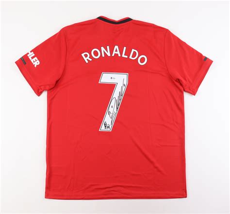 Cristiano Ronaldo Signed Manchester United Jersey (Beckett) | Pristine ...