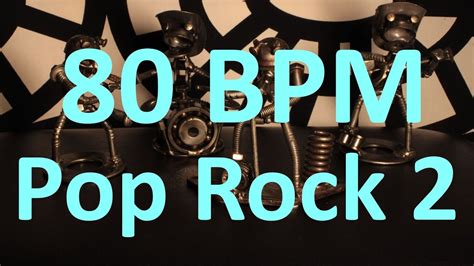 80 Bpm Pop Rock 2 44 Drum Track Metronome Drum Beat Youtube