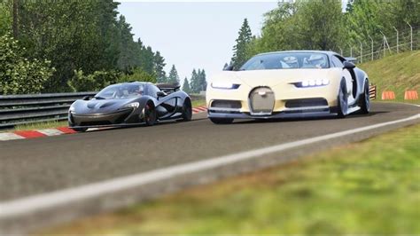 McLaren P1 vs Bugatti Chiron at Nordschleife | Bugatti chiron, Bugatti ...