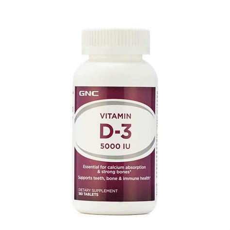 Gnc Vitamin D Tab Iu Nutrabay