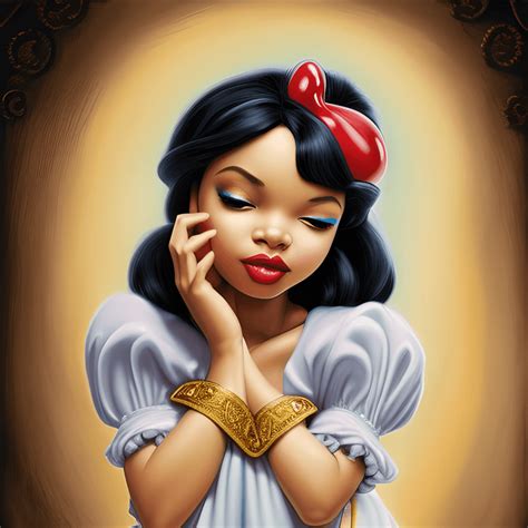 Melanin Snow White Disney Princess Reading In · Creative Fabrica