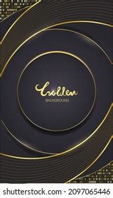 Black Gold Gradient Background Stock Vector (Royalty Free) 2097065446 | Shutterstock