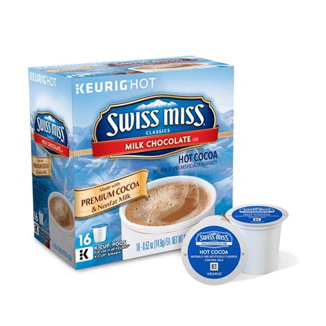 Amazon Swiss Miss Hot Cocoa Hot Milk Chocolate K Cups 16 Ct Hot Cocoa Mixes Grocery