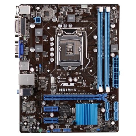 Mother Asus H61M K VGA DVI DDR3 LGA 1155 Gibson Soluções em Tecnologia