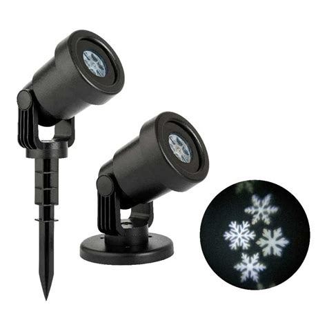 Lumineo Led Snowflake Projector With Rotating Effect