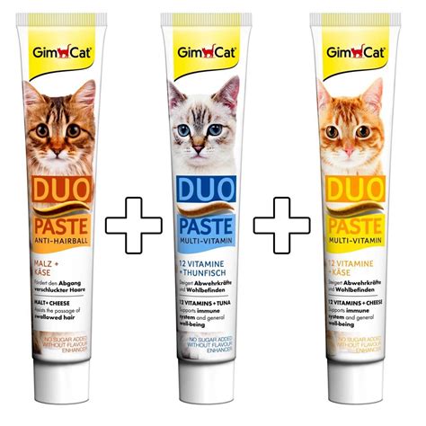 GimCat Duo Paste Multivitamin Tuna Multivitamin Peynir Anti