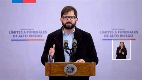 Video Boric presentó proyecto que limita funerales de alto riesgo